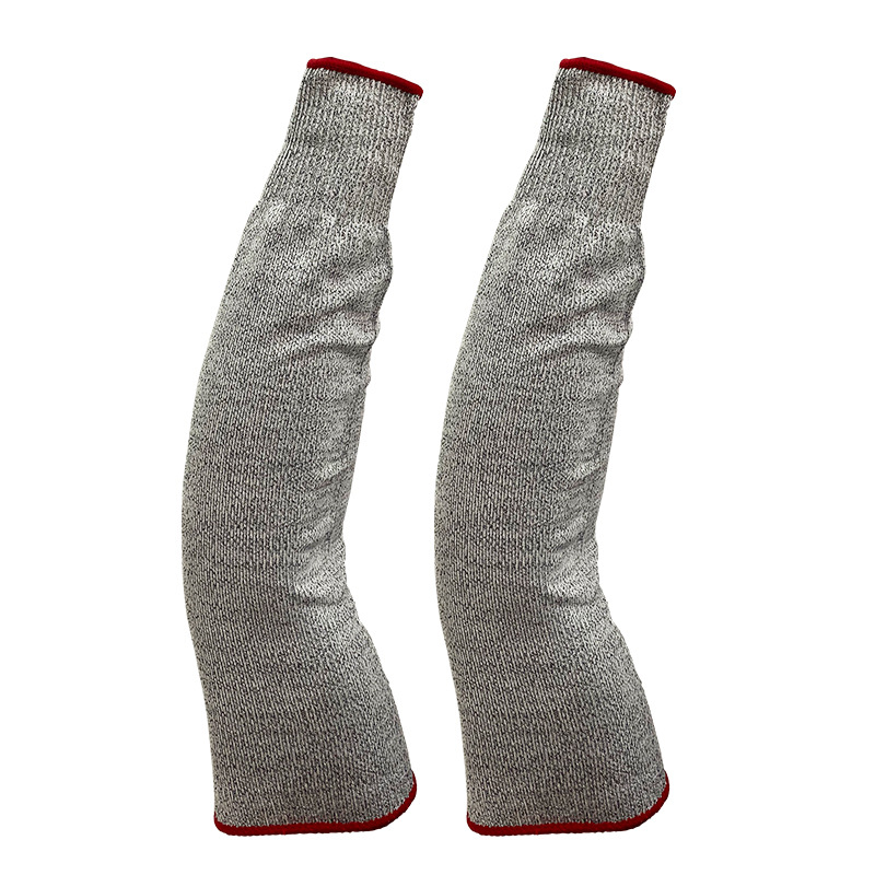 GL1-220 45cm Heather Gray Cut-Resistant Arm Guard (Without Thumb Hole)