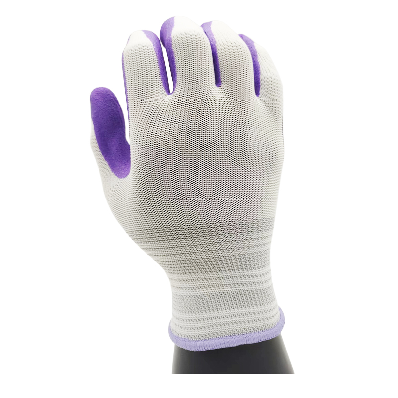 G13-LTGC001M Latex Coated Garden Gloves Assorted Colors Series