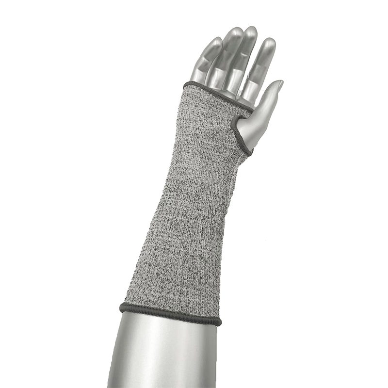 AP235F Heather Gray Cut-Resistant Arm Guard 25cm