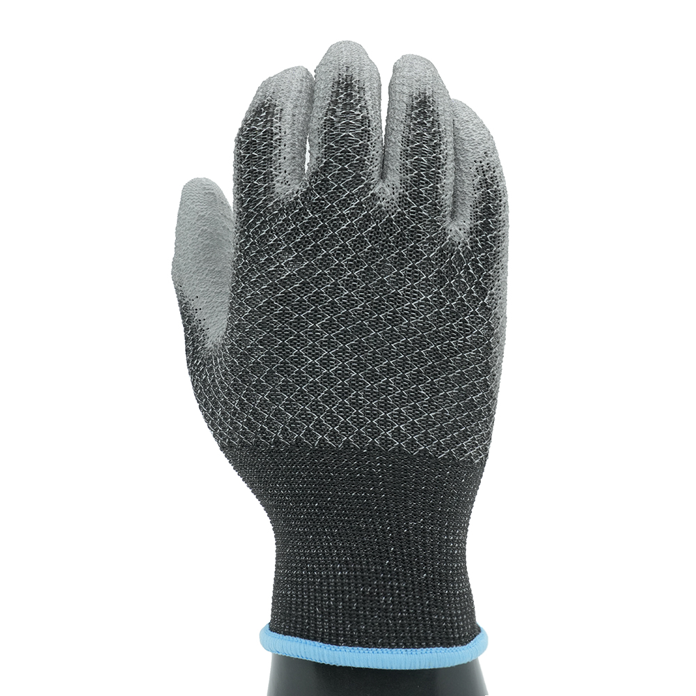 GL14-P001 Honeycomb Pattern High-Elasticity Breathable PU Gloves
