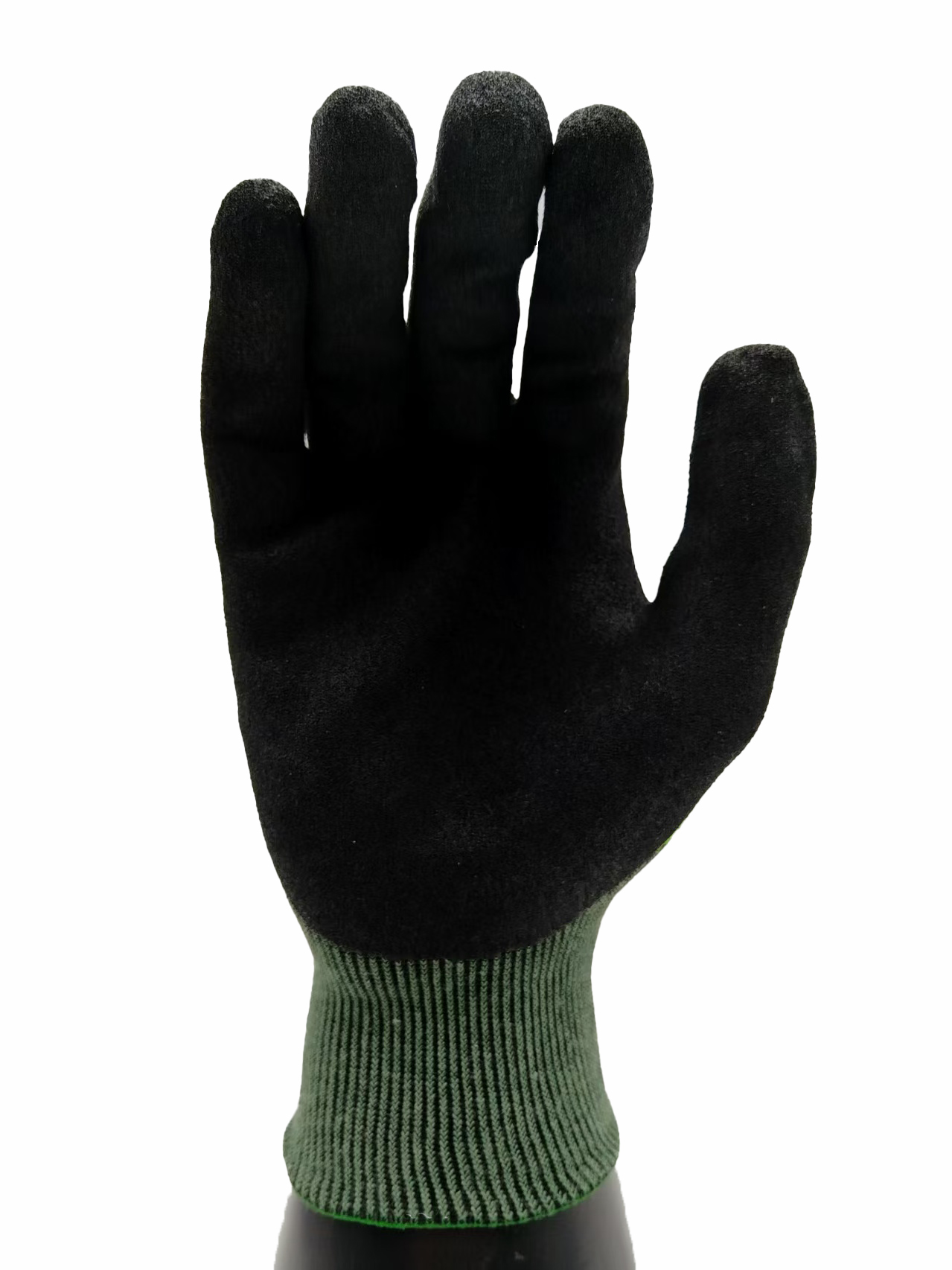 G18-NTC002 Bright green flame retardant and cut resistant gloves