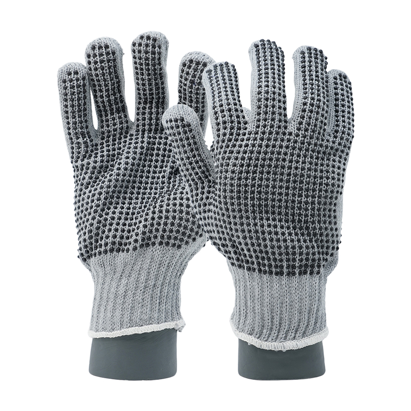 MSM-MH-GY-PD2 Double-Side PVC Dotted Non-Slip Gloves