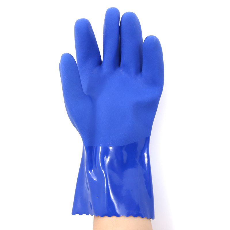 GL13-PV601 Comfortable Non-slip Blue Dipped Gloves