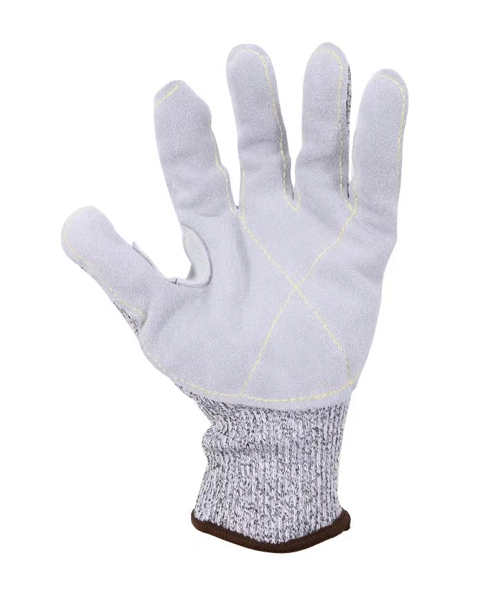 GL12-LP209  Level 5 cut resistant leather palm gloves