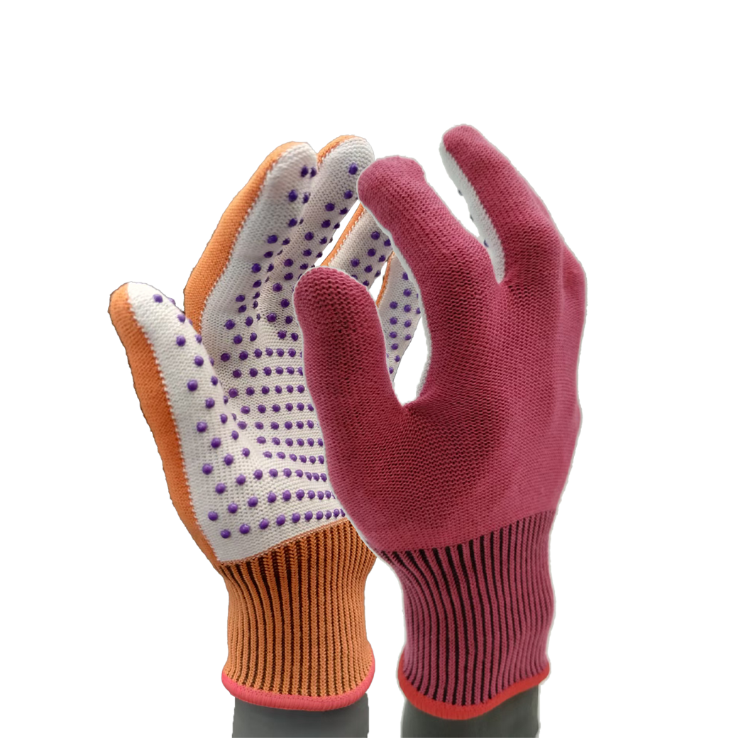 G13-PVG022 Two-Tone PVC Dot-Coated Gloves