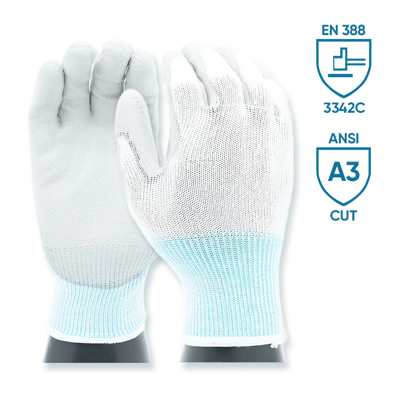 GL14-P030   EdgeGuard Cut Resistant  Level C Lightweight PU Gloves