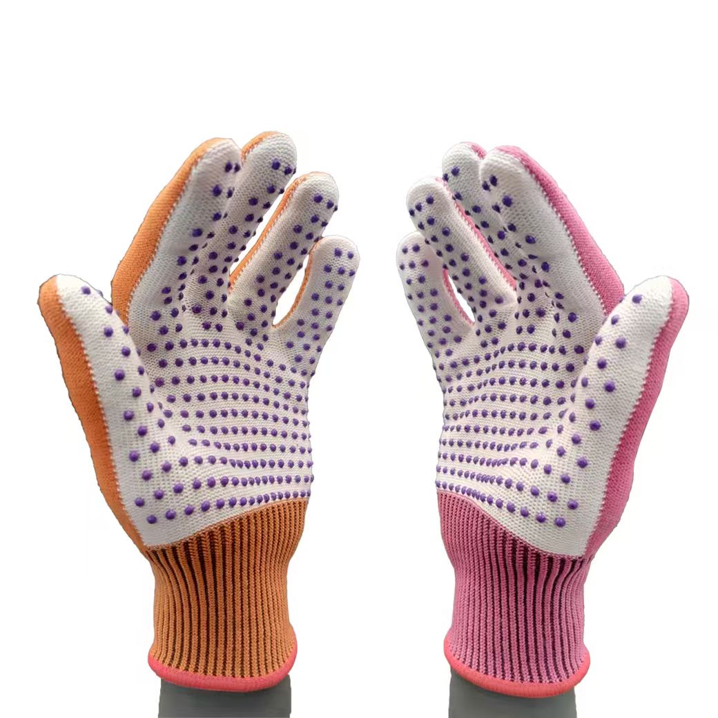 G13-PVG022 Two-Tone PVC Dot-Coated Gloves