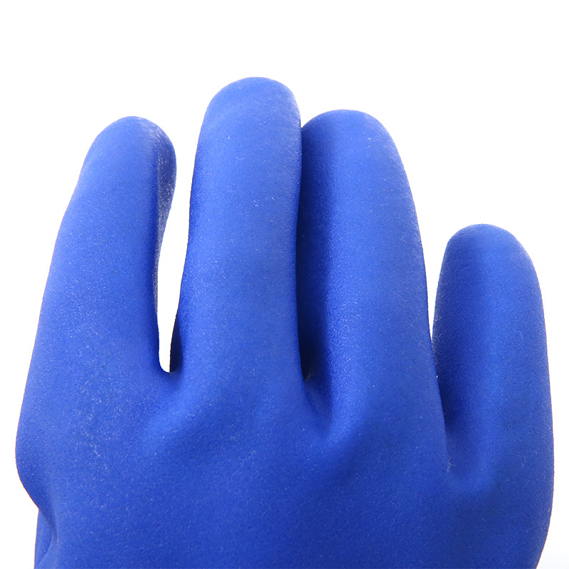 GL13-PV601 Comfortable Non-slip Blue Dipped Gloves
