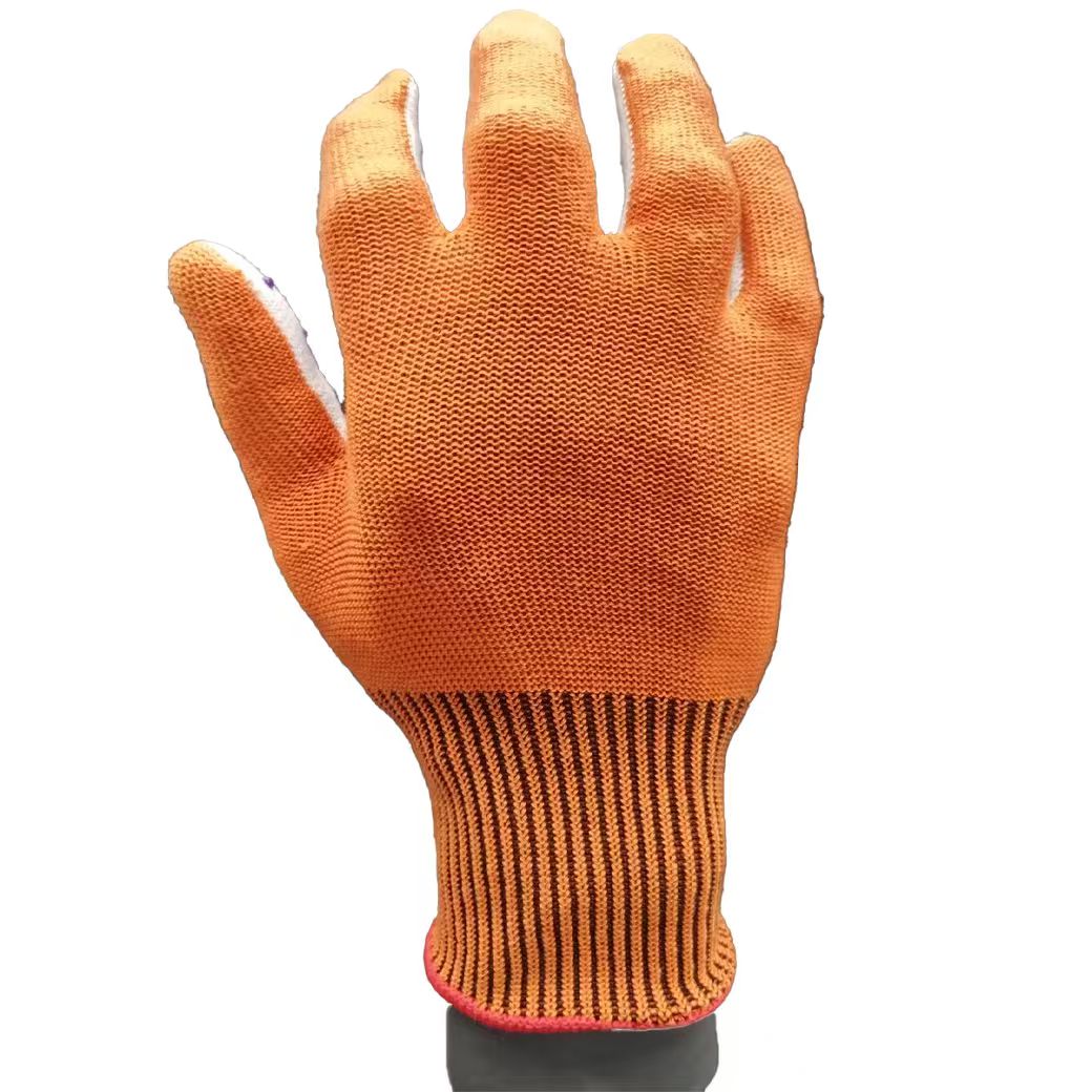 G13-PVG022 Two-Tone PVC Dot-Coated Gloves