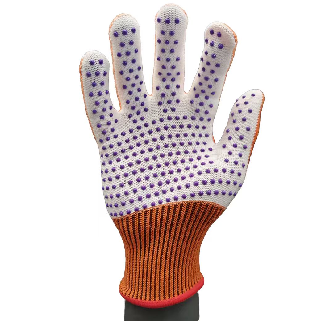 G13-PVG022 Two-Tone PVC Dot-Coated Gloves