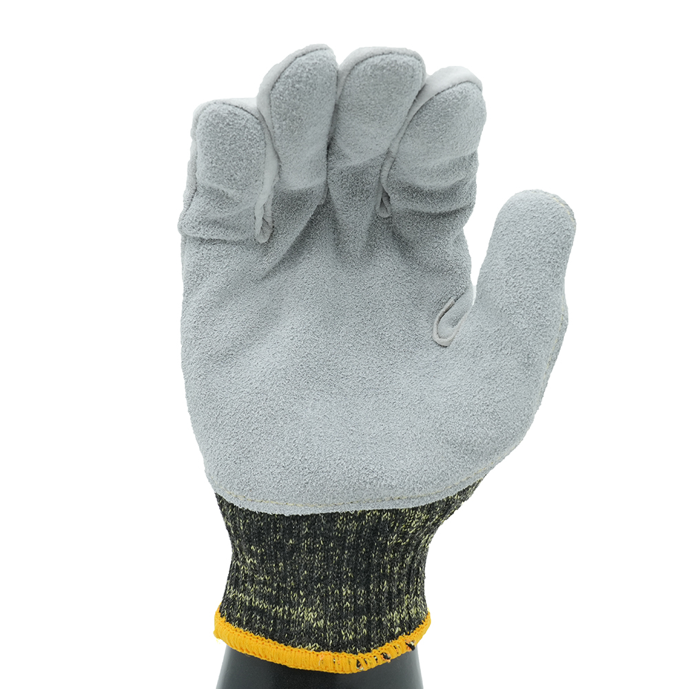 GL12-LP200  Camouflage aramid leather palm gloves