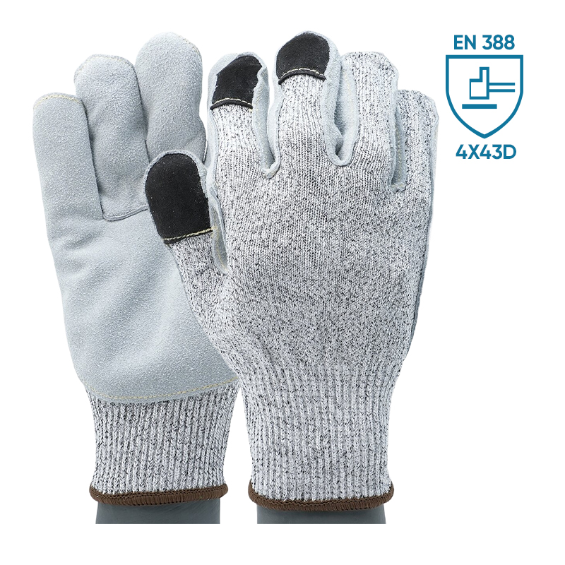 LP110A Iron tipped fingers glove for anti - impact protection