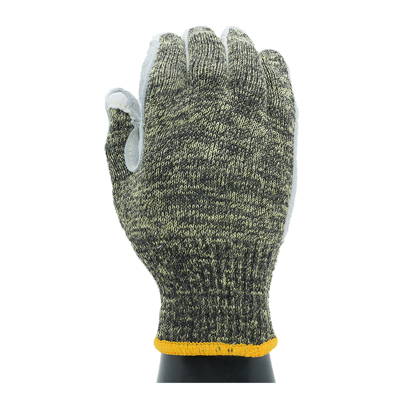 GL12-LP200  Camouflage aramid leather palm gloves