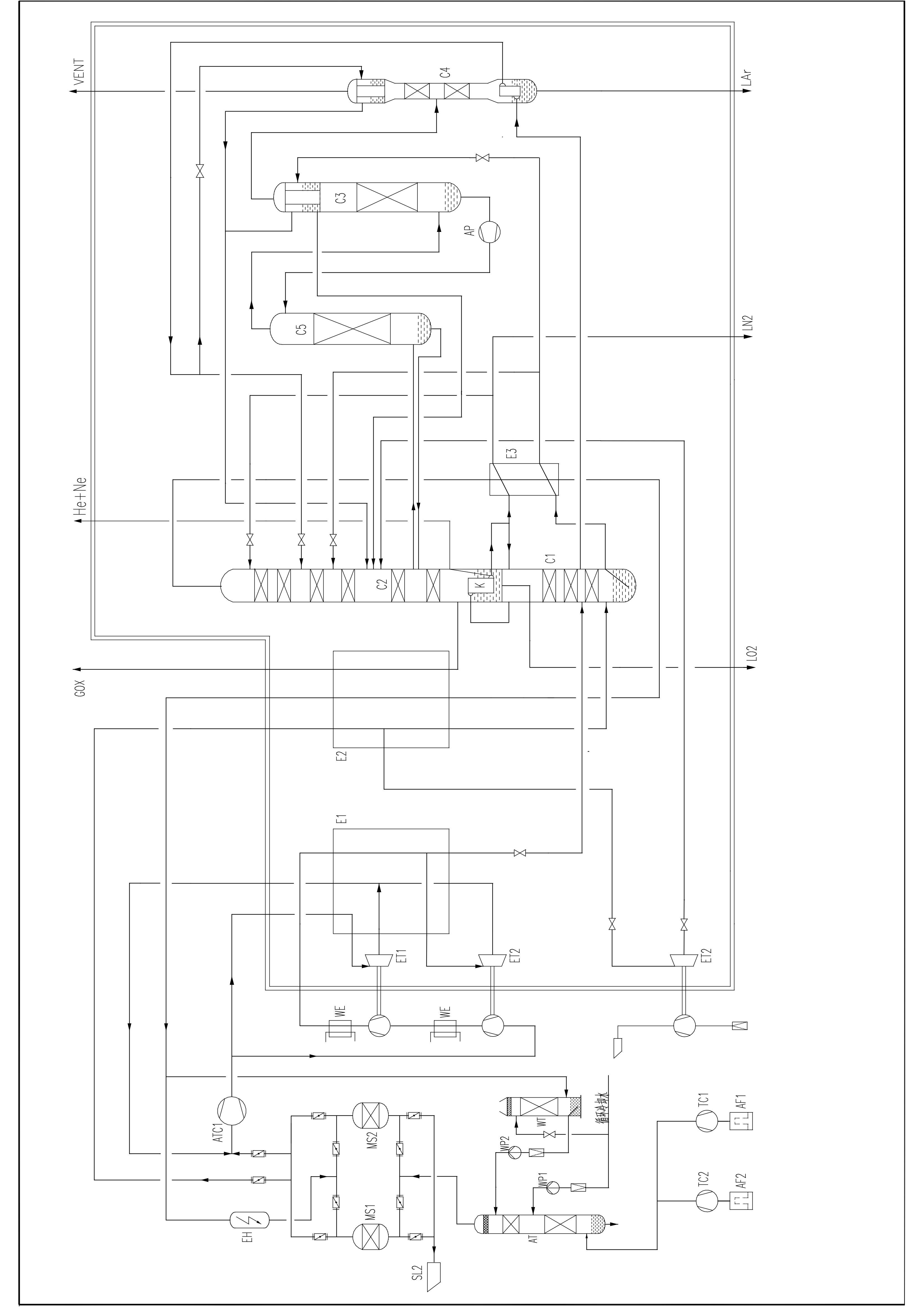 全液体空分设备流程图_01(1)
