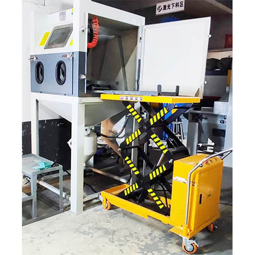 Electric Lifting Platform High Pressure Sandblasting Machine