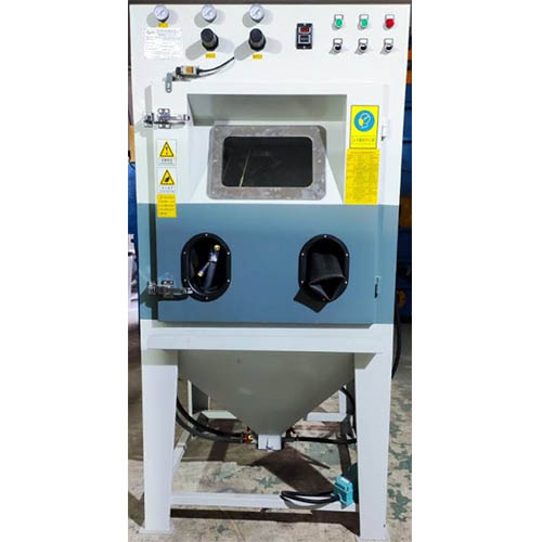 Double Gun Manual And Automatic Drum Sandblasting Machine