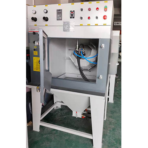 Double Gun Manual And Automatic Drum Sandblasting Machine