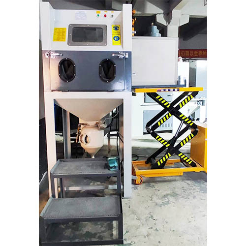 Electric Lifting Platform High Pressure Sandblasting Machine