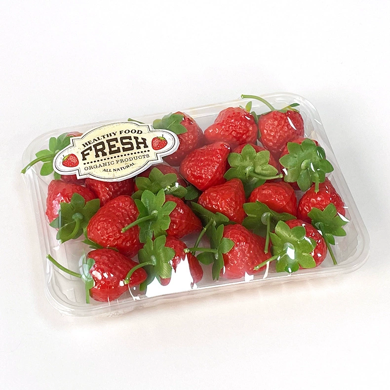 Semi-transparent fresh produce tray