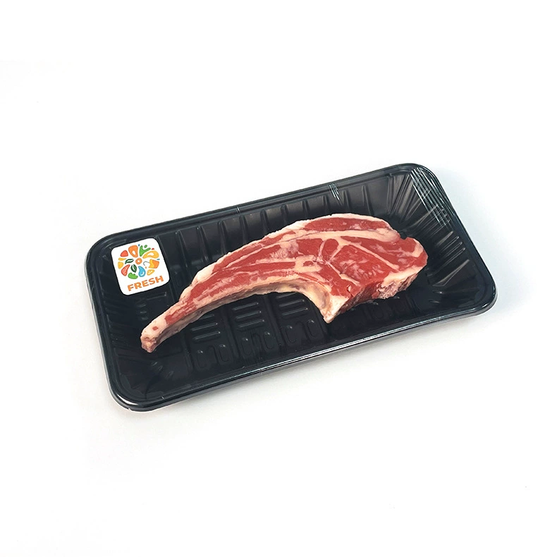 Black fresh produce tray
