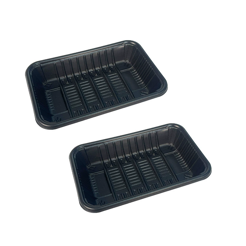 Black fresh produce tray