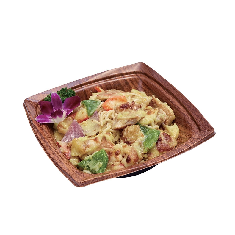 FB series disposable square rice bowl and pasta takeout box, supermarket and convenience store square pasta takeout box