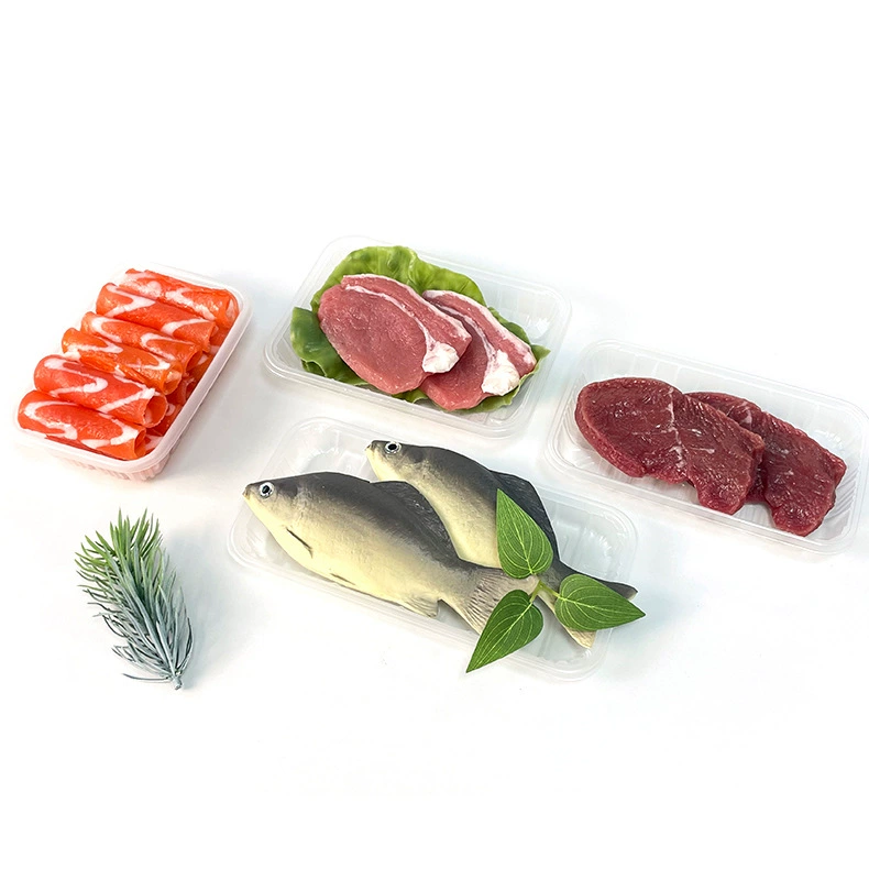 Semi-transparent fresh produce tray