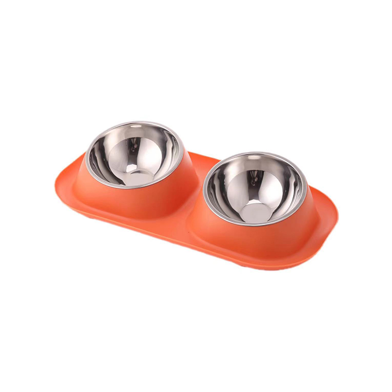 Dual Stainless Steel Pet Bowl Set