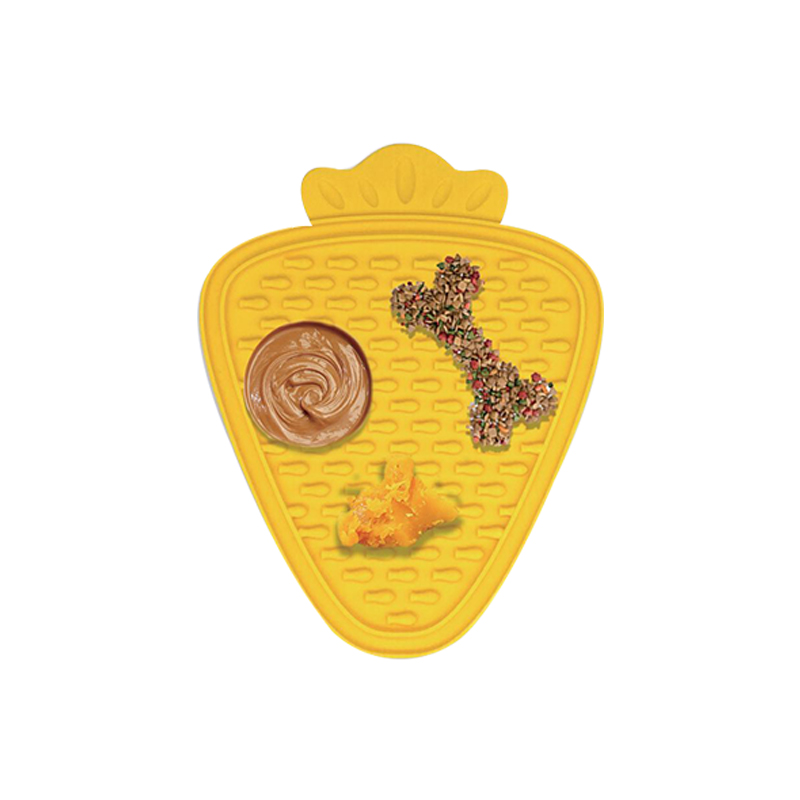 Carrot-Shaped Dog Lick Mat