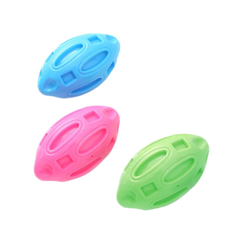 Rugby Ball-shaped Dental Chew Toy for Dogs