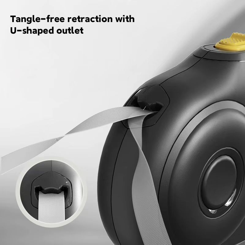 3/5m Black Pet Retractable Dog Leash