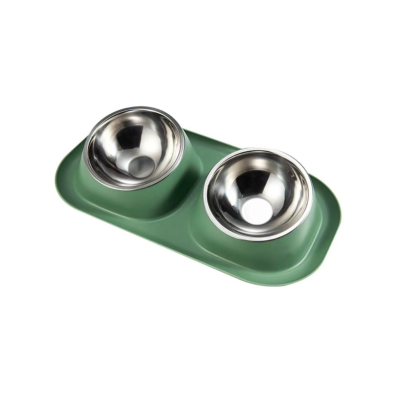 Dual Stainless Steel Pet Bowl Set