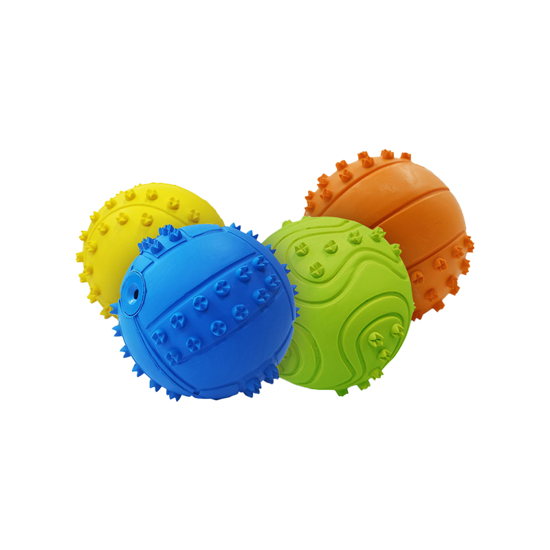 Rubber Chew Toys in Baseball and Volleyball Designs