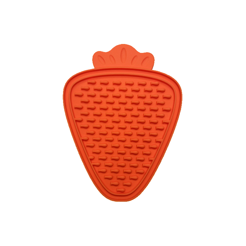 Carrot-Shaped Dog Lick Mat