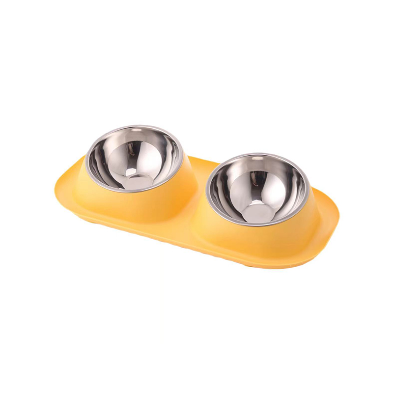 Dual Stainless Steel Pet Bowl Set