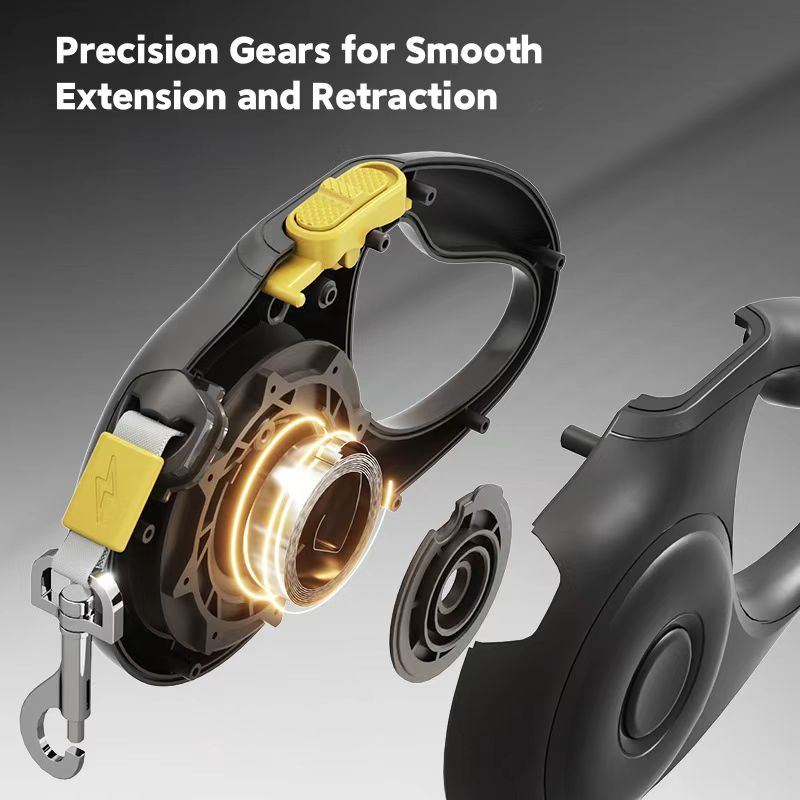 3/5m Black Pet Retractable Dog Leash