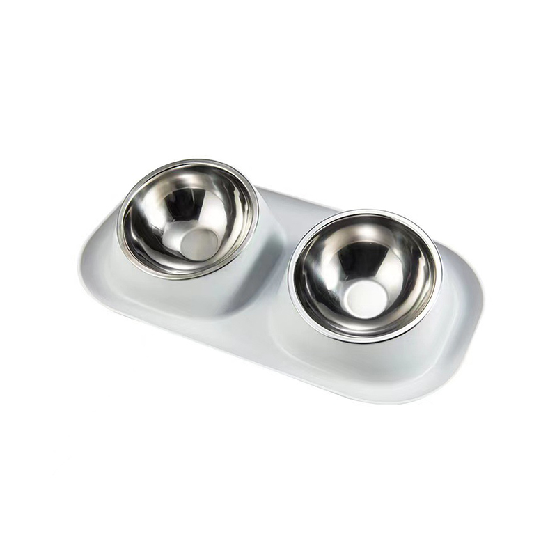 Dual Stainless Steel Pet Bowl Set