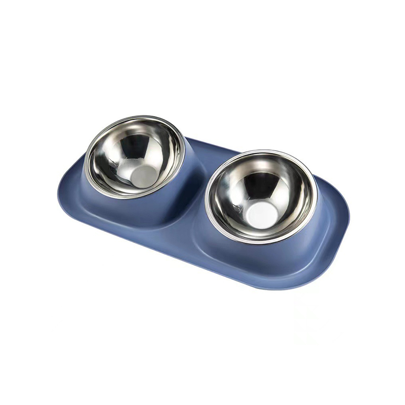 Dual Stainless Steel Pet Bowl Set
