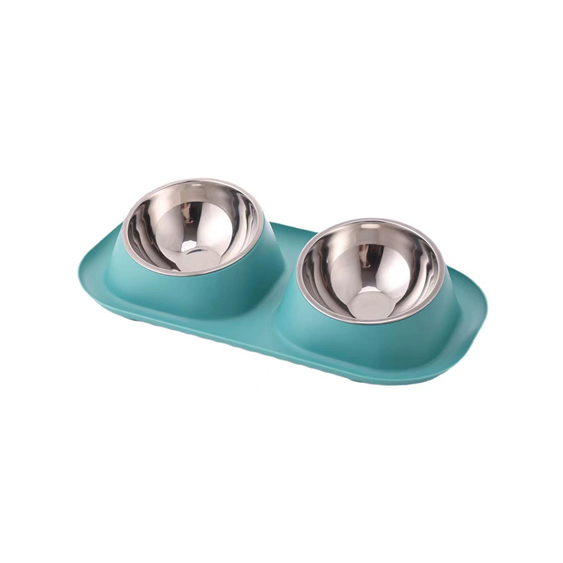Dual Stainless Steel Pet Bowl Set