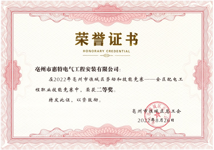 公司竞赛二等奖