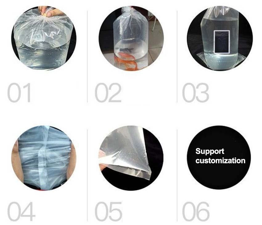 Flat plastic live fish bags1