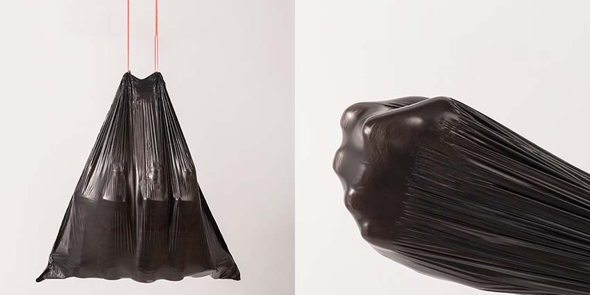 Thick drawstring trash bag2