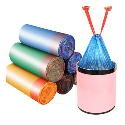 Colored Drawstring Trash Bag