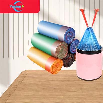 Colored Drawstring Trash Bag