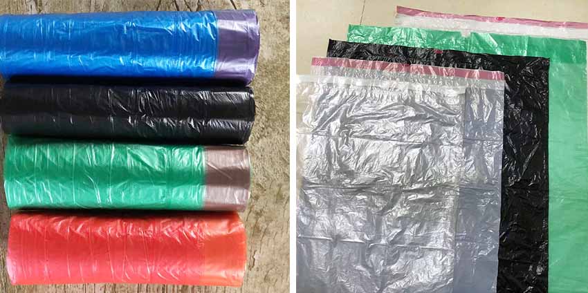 Colored drawstring trash bag4