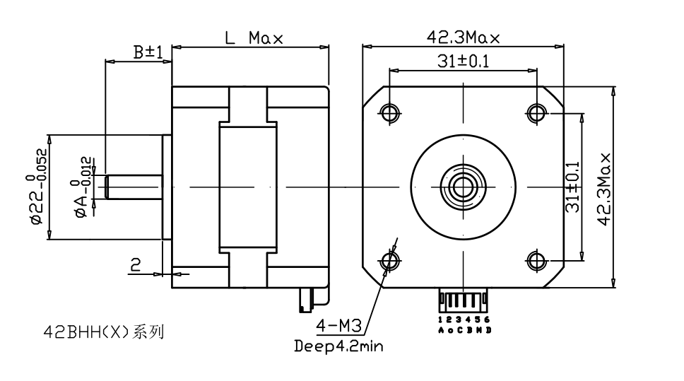 42BH系列步进电机3