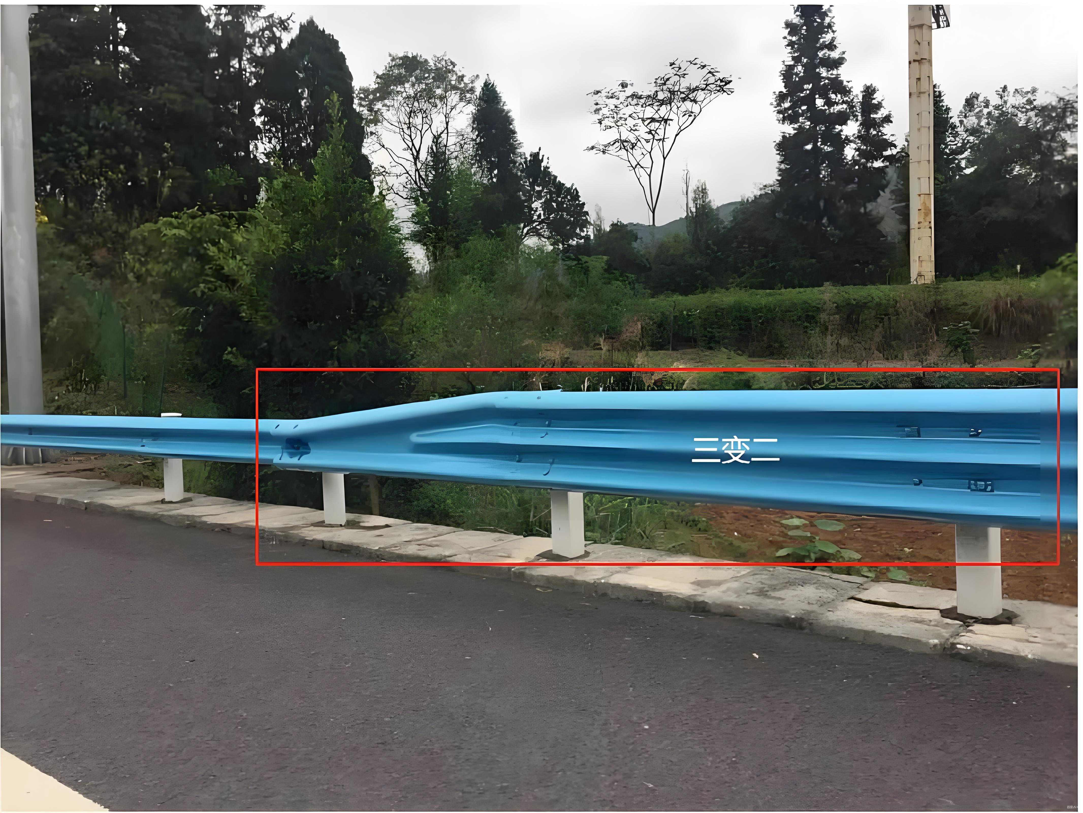 波形护栏三变二过渡板