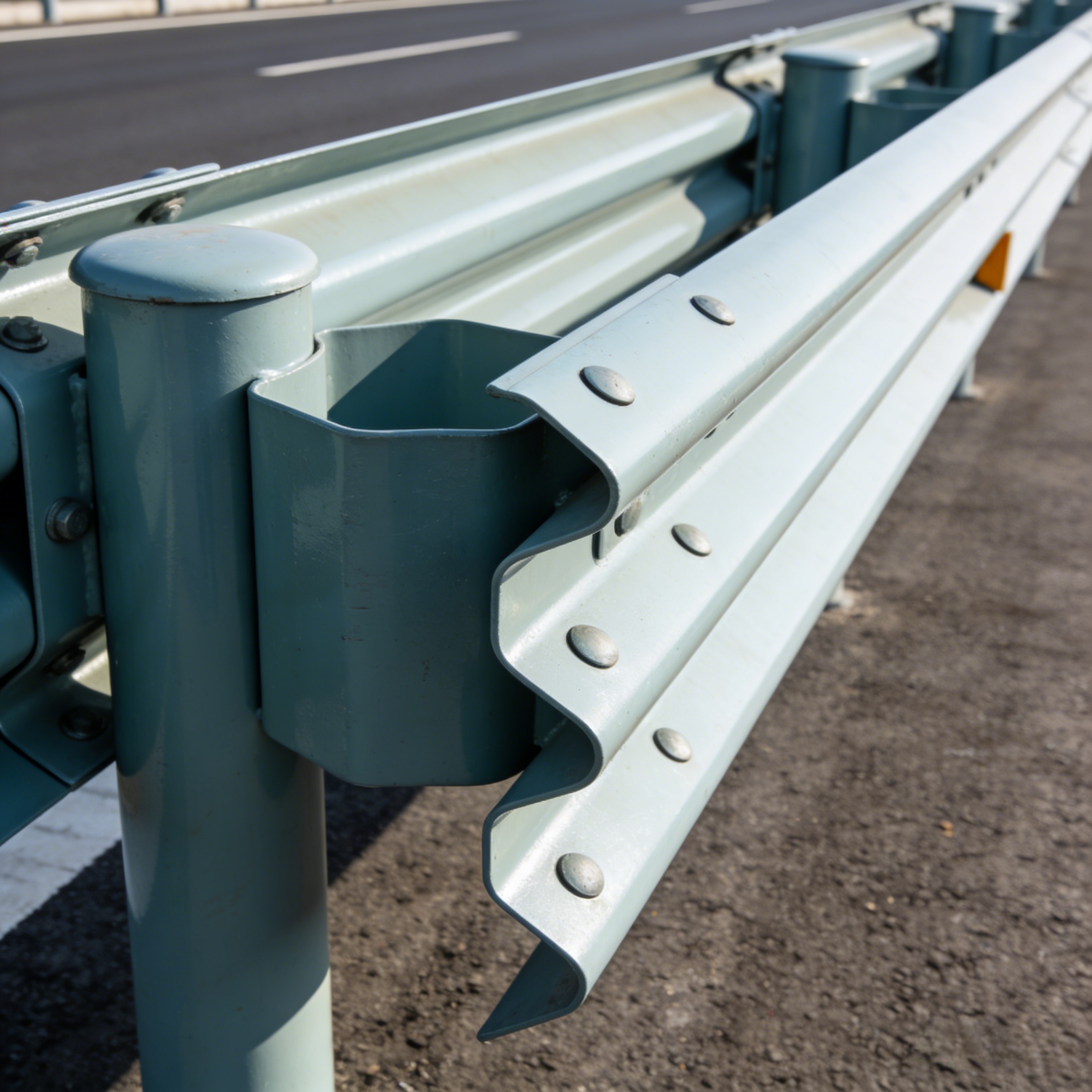 防撞三波喷塑护栏