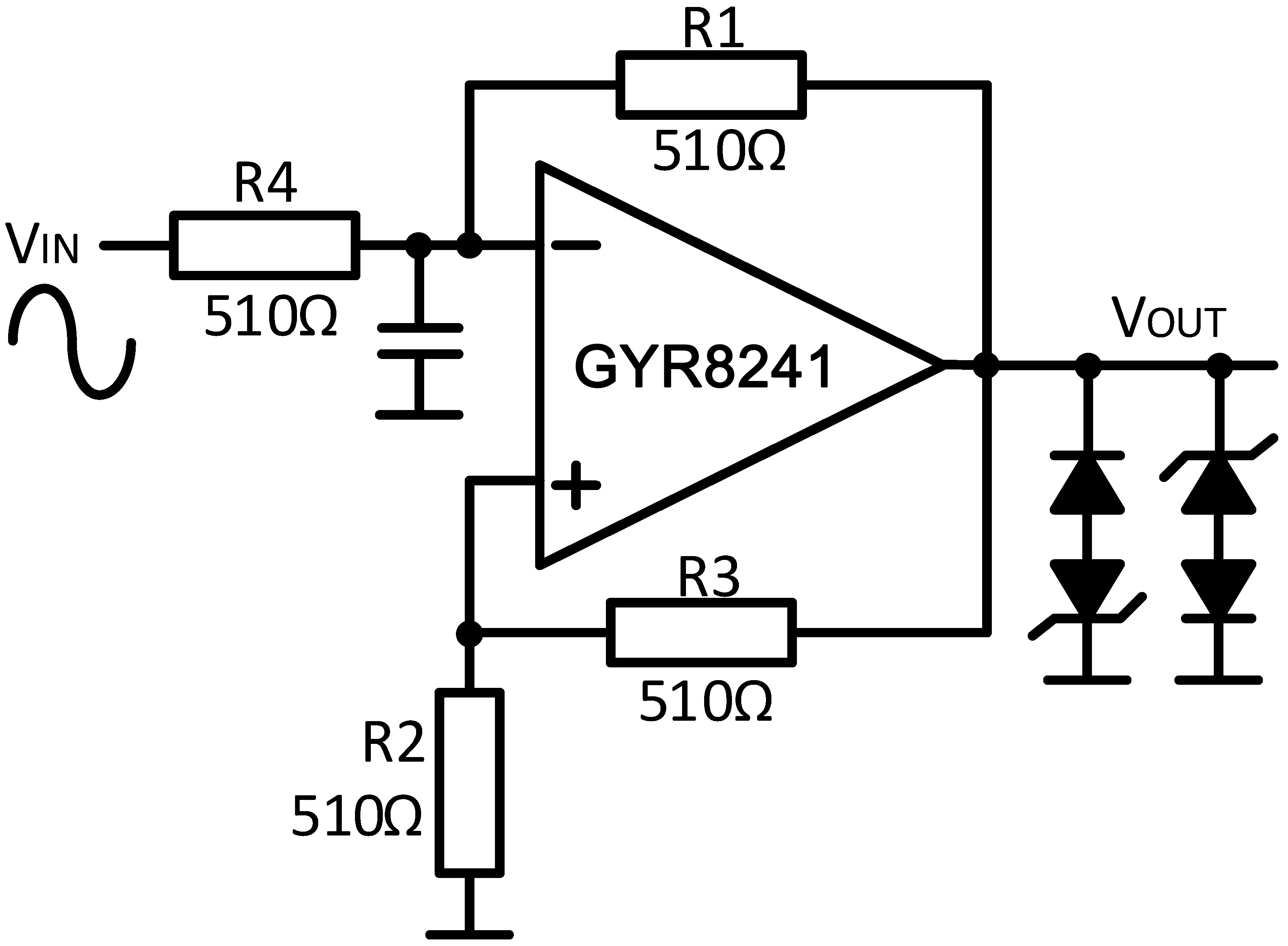GYR8241典型应用电路-脉冲宽度调制器