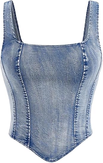 Women's denim vest